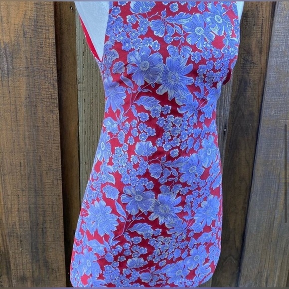 Alice + Olivia Coley Floral Mini Dress Ruby Multi size 2 - Picture 6 of 11
